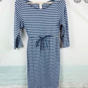 H&M MAMA Drawstring Waist Stretch Pullover Dress